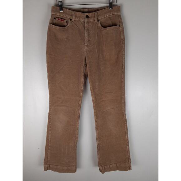 Vintage Chaps Womens Tan Corduroy Mid Rise Bootcut Jeans Pants Y2k 90s 4 - Picture 2 of 8